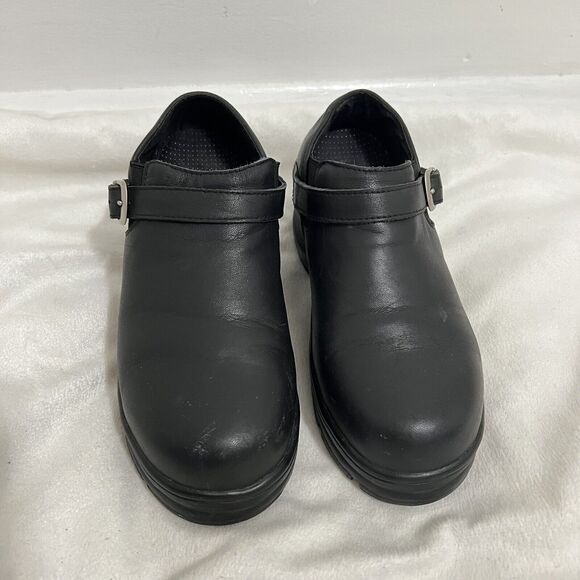 Iron Age Steel Toe Clogs Size 6 Women Black Workwear Outdoor Minimal Buckle - Picture 5 of 6